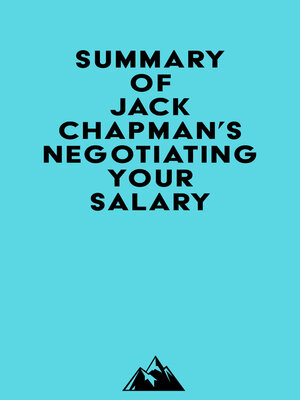 cover image of Summary of Jack Chapman's Negotiating Your Salary